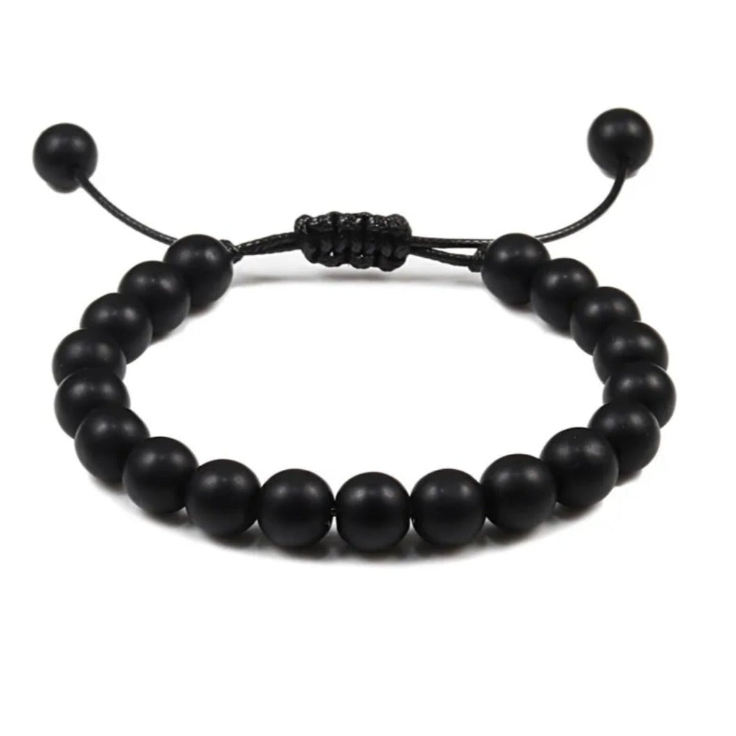 PULSERA BLACK BEADS